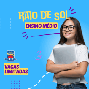 1° ano ao 3° ano do Ensino Médio Mensalidade de R$ 1000,00 por R$ 500,00